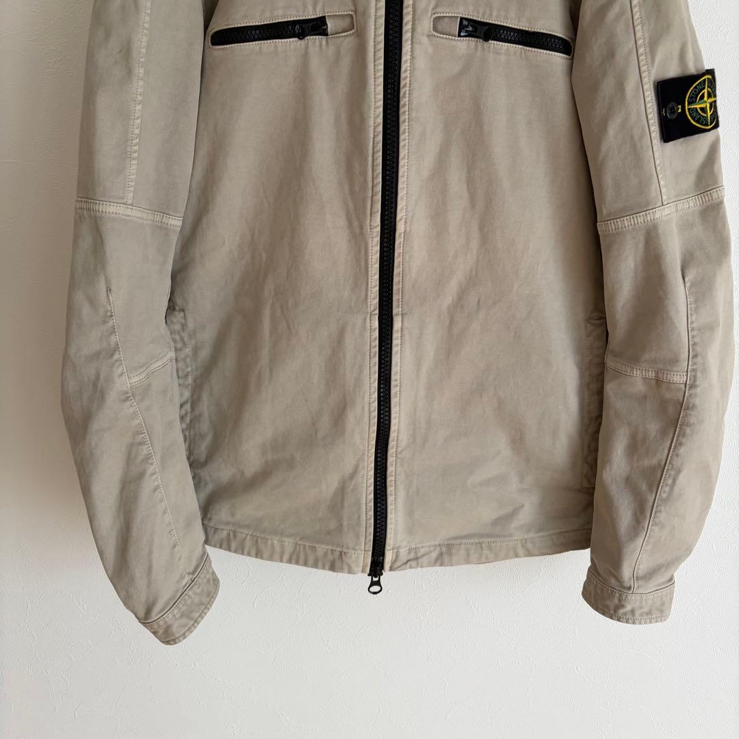 【極美品】ストーンアイランド　コットンキャンバス　ジップアップジャケット　M