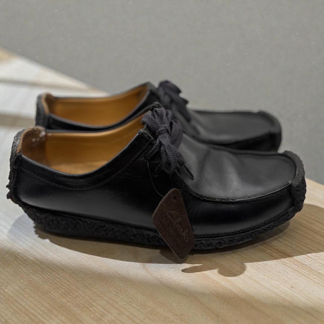【名作】Clarks Natalie クラークス ナタリー26.5 黒レザー本革