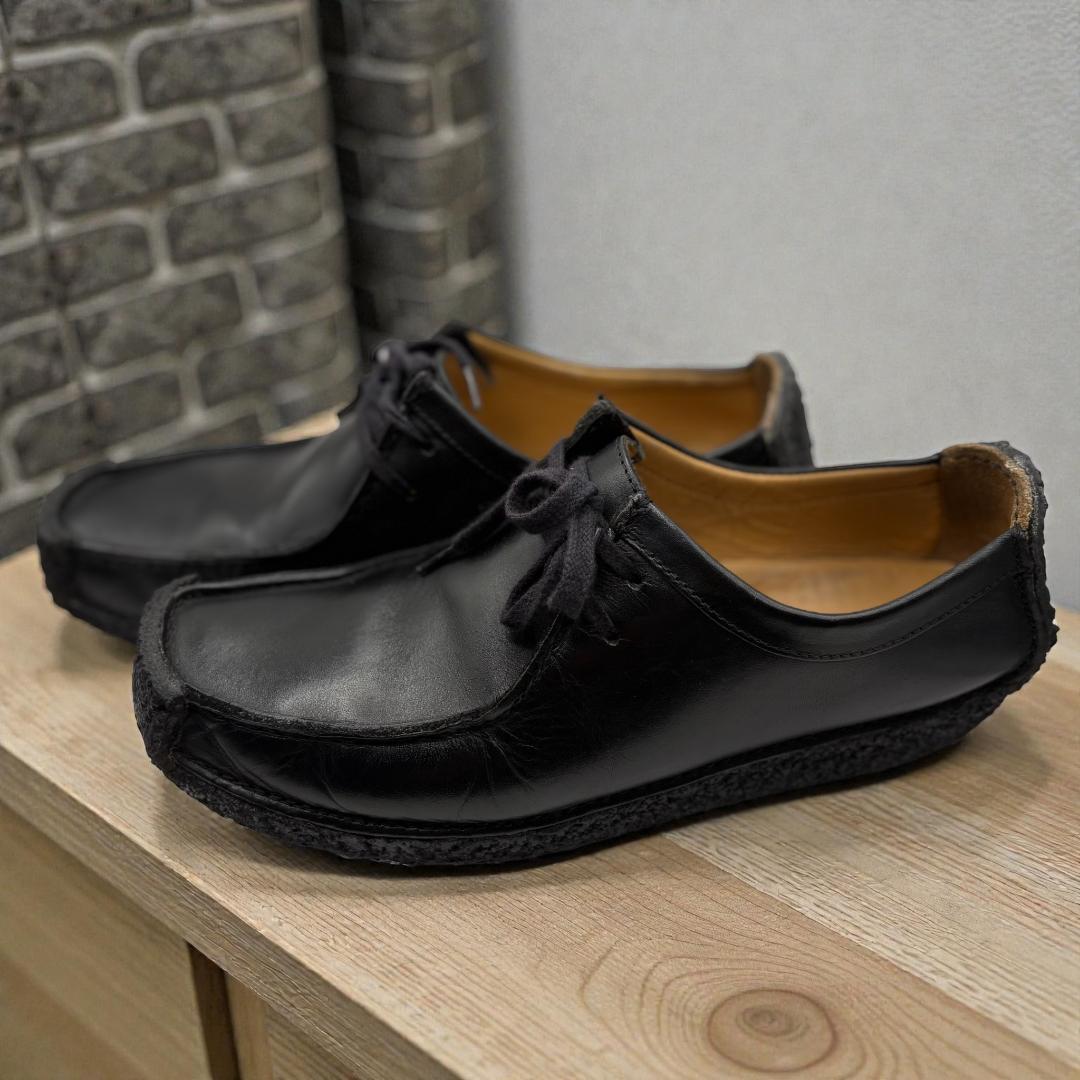 【名作】Clarks Natalie クラークス ナタリー26.5 黒レザー本革