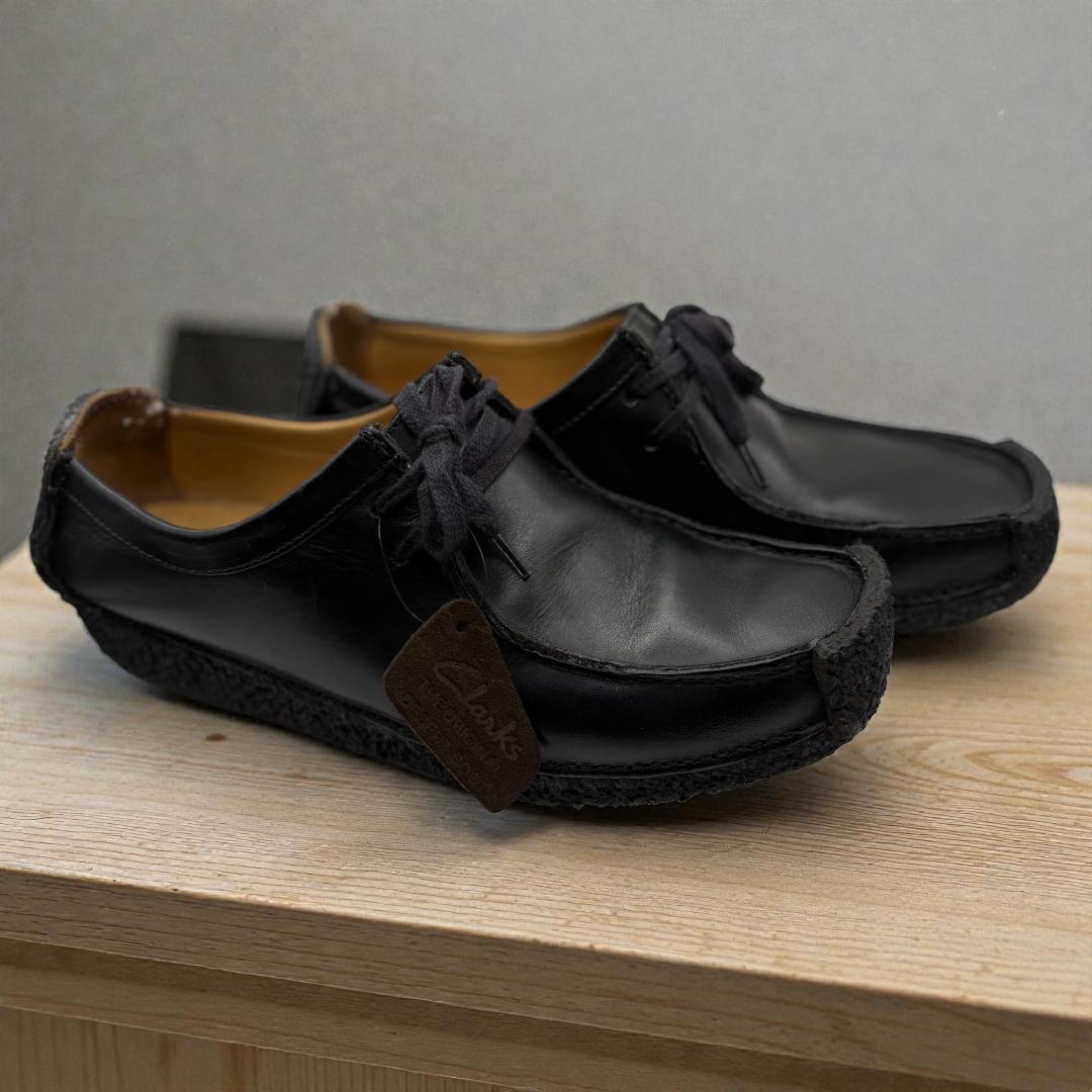 【名作】Clarks Natalie クラークス ナタリー26.5 黒レザー本革