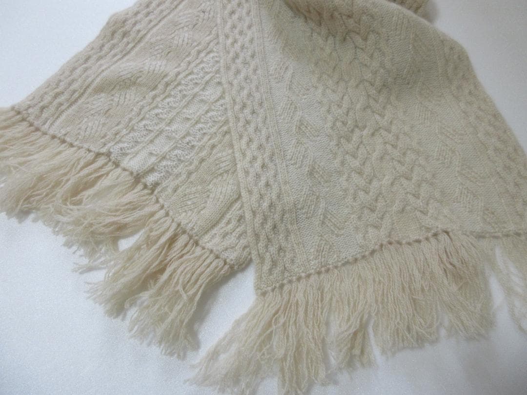 (O-33-②)NATURAL BASIC KAWABE カシミヤ マフラー