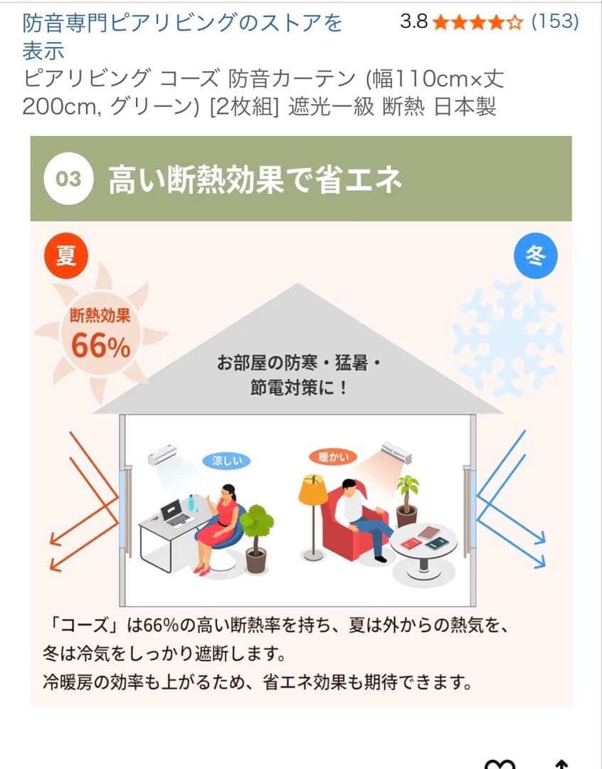 日本製　高機能カーテン1枚