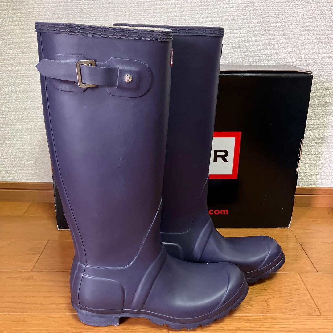 HUNTER 長靴　ネイビー　24cm オリジナルトール