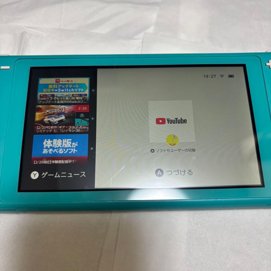 Nintendo Switch Lite ターコイズ 本体　動作問題無