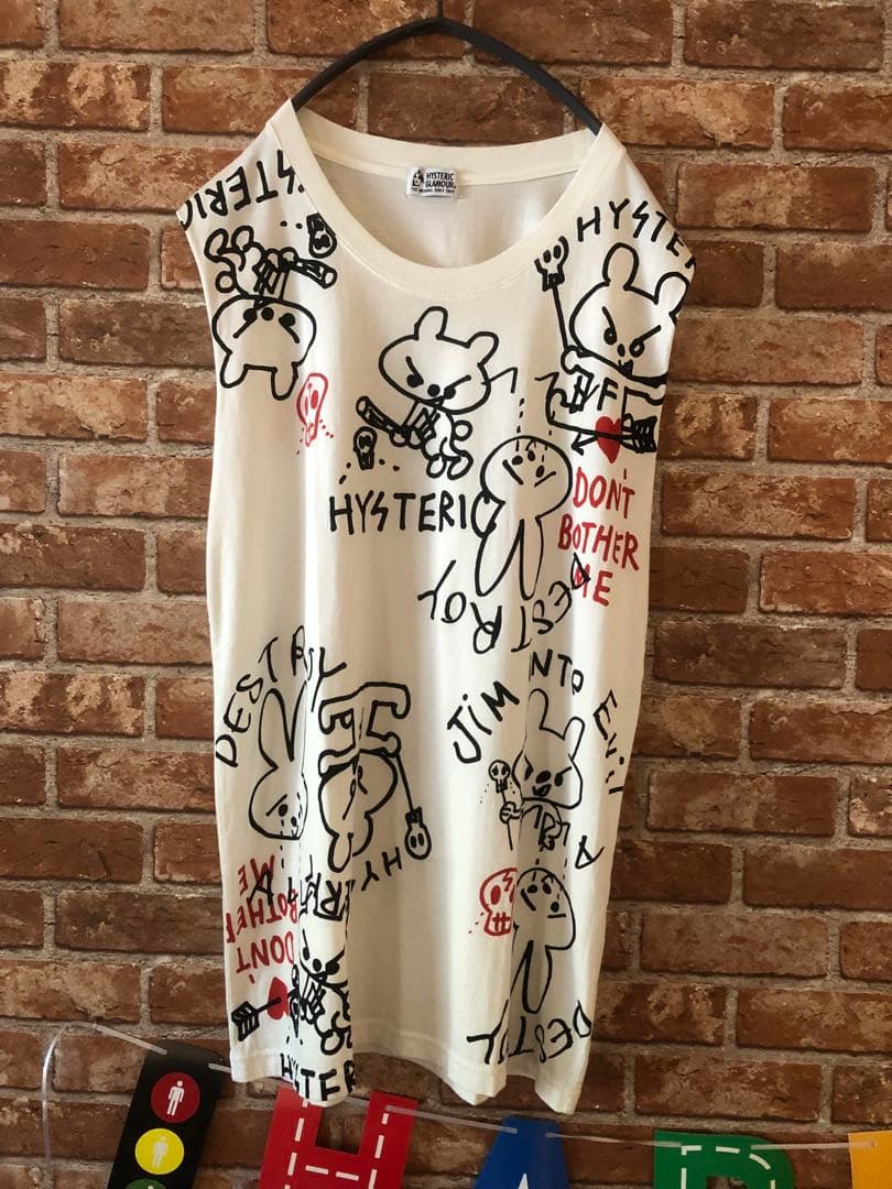 ヒステリックグラマー落書きウサギカットソー