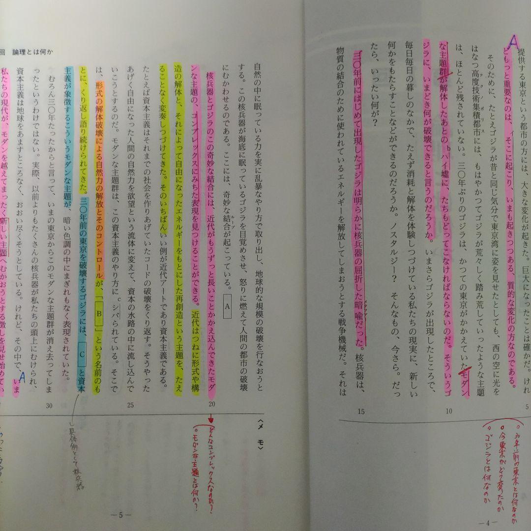 GOES ゴーズ 大学受験通信セミナー 現代文 出口 フルセット