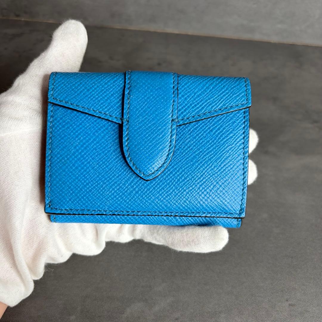 【極美品】SMYTHSON PANAMA ミニウォレット 三つ折り財布 本革