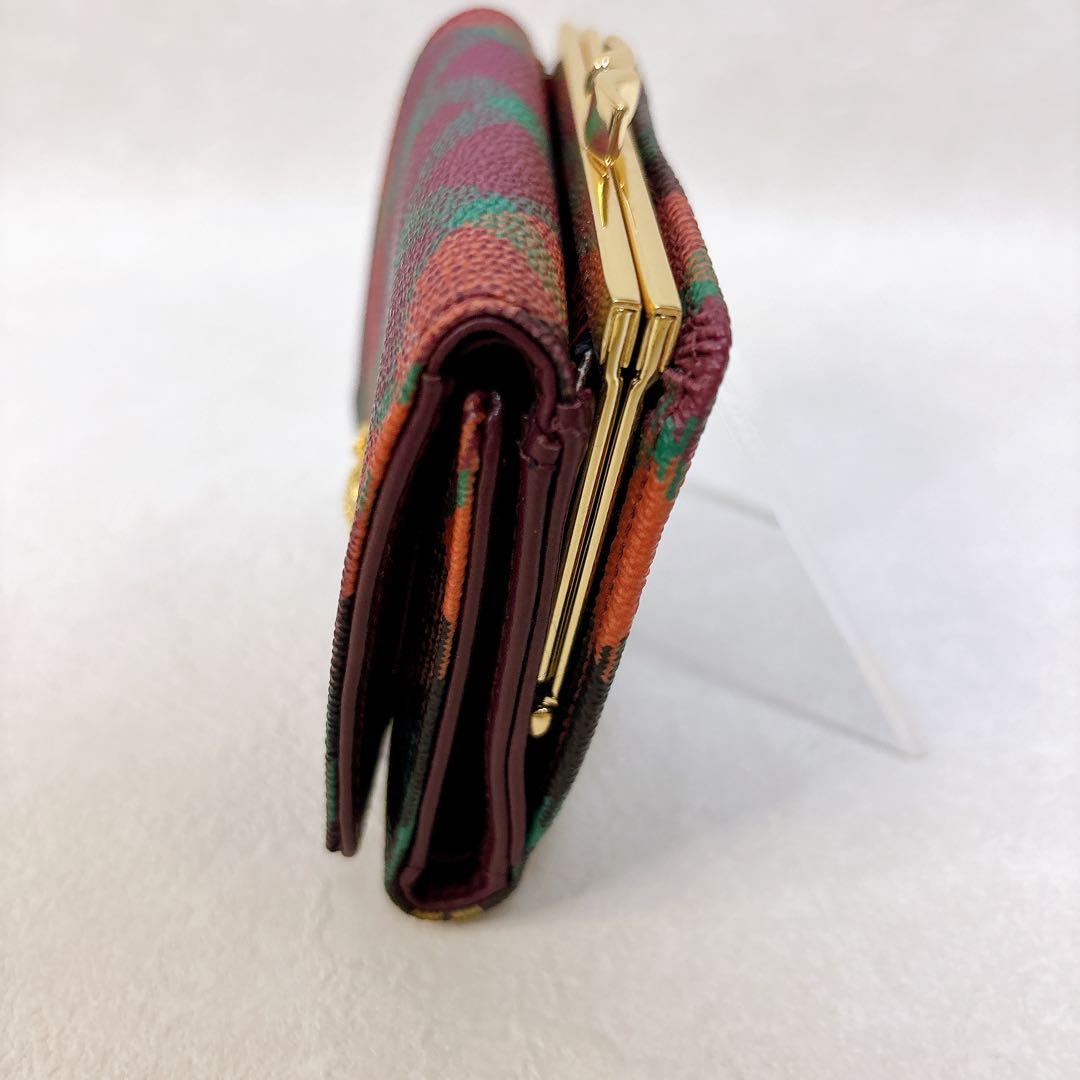 Vivienne Westwood ダービー がま口 三つ折り財布 チェック