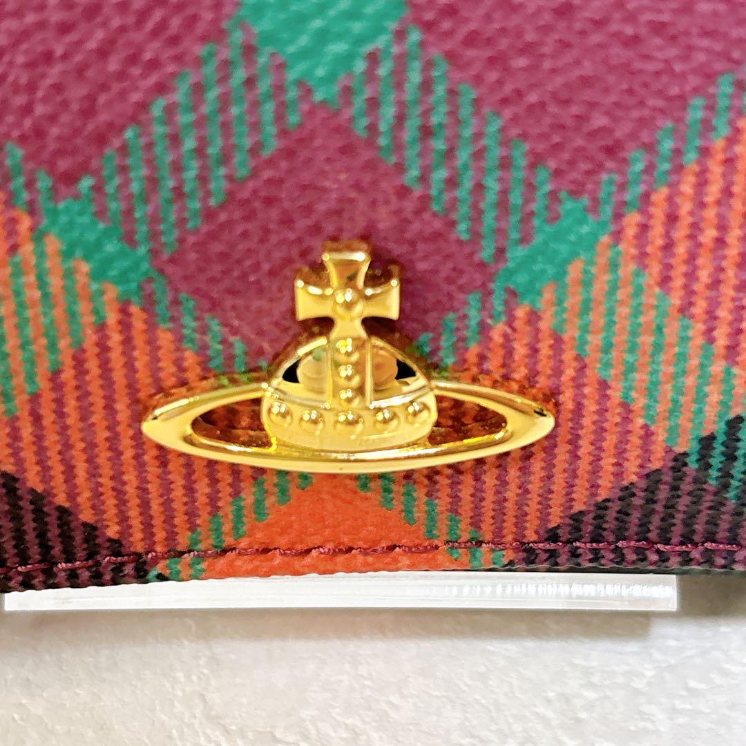 Vivienne Westwood ダービー がま口 三つ折り財布 チェック