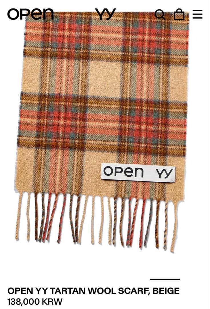 小物 OPENYY WOOL SCARF