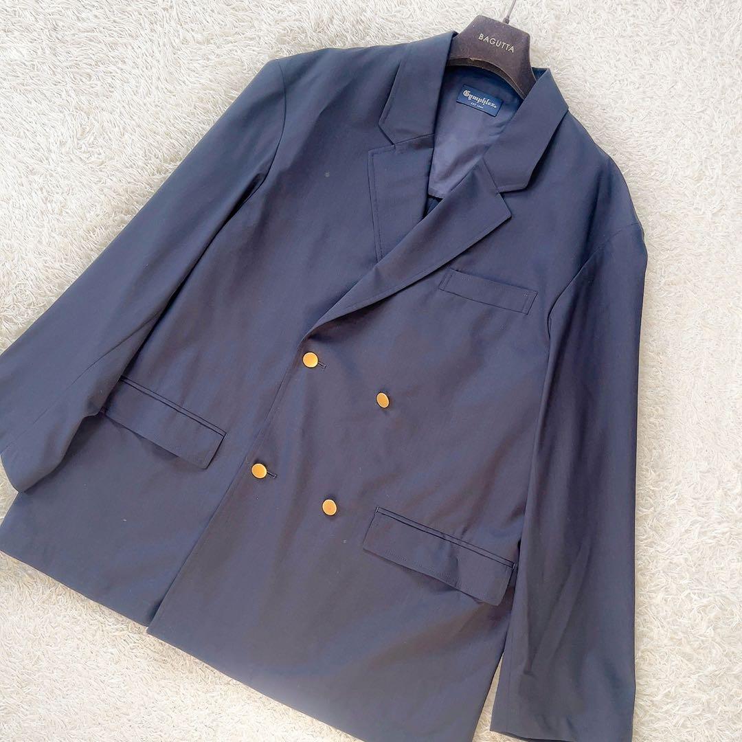 Gymphlex ウールトロピカル ダブルブレストブレザー SOLID MEN