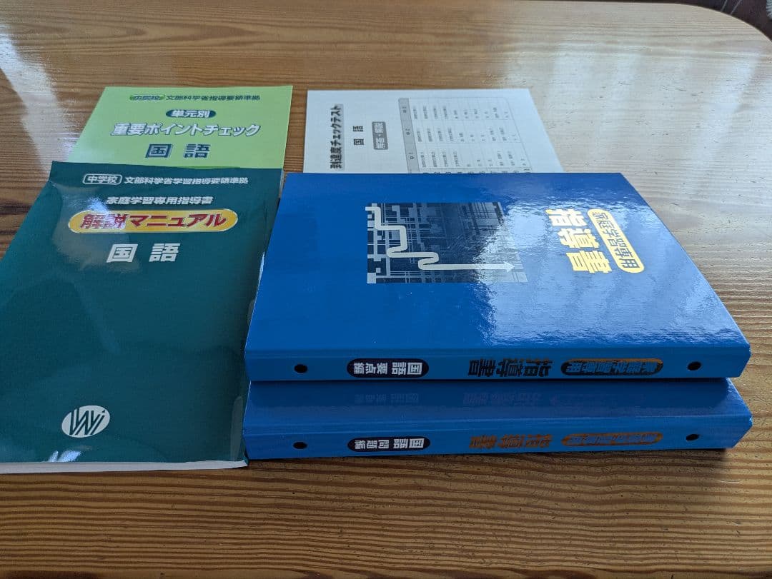 文部科学省指導要項準拠 中学校 学習指導書 5教科セット 中1〜中3 重点テスト