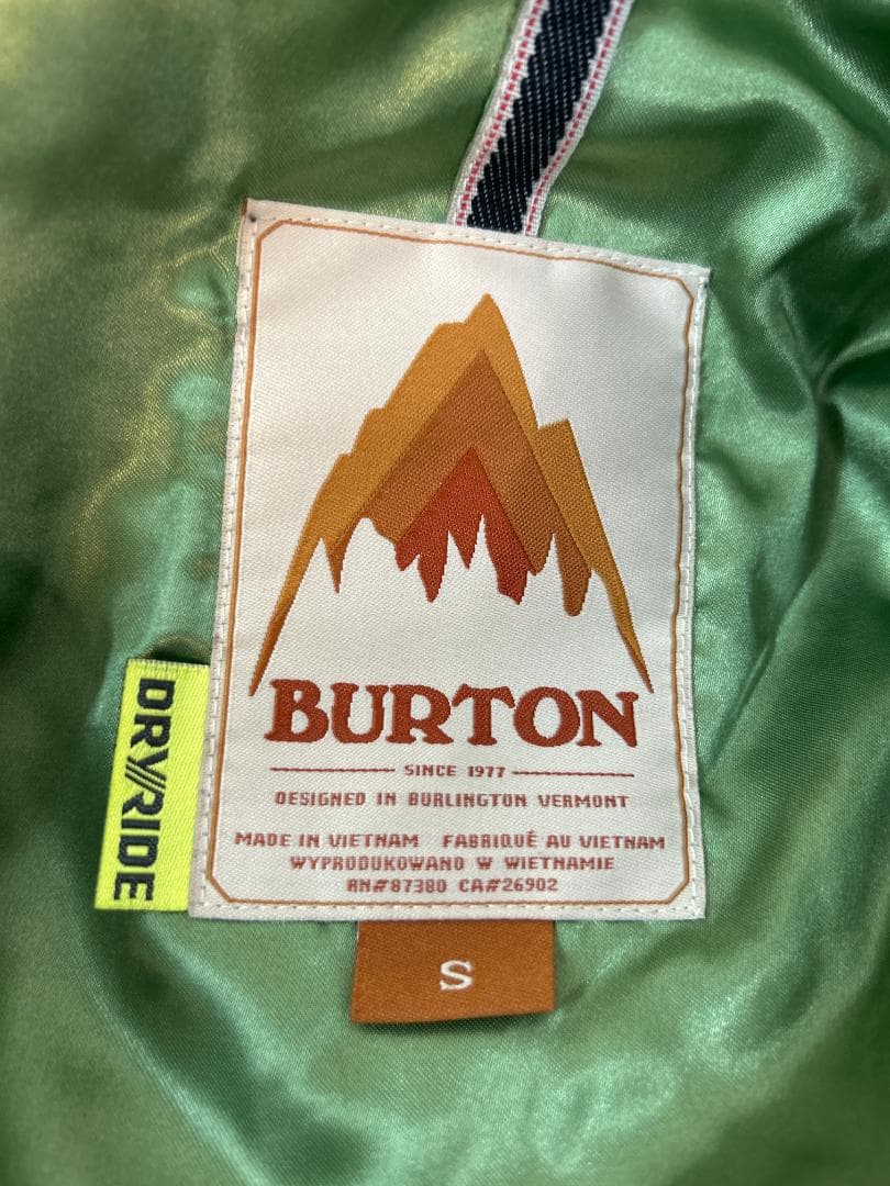 BURTON（バートン）スノーボードジャケット ブラウン Sサイズ