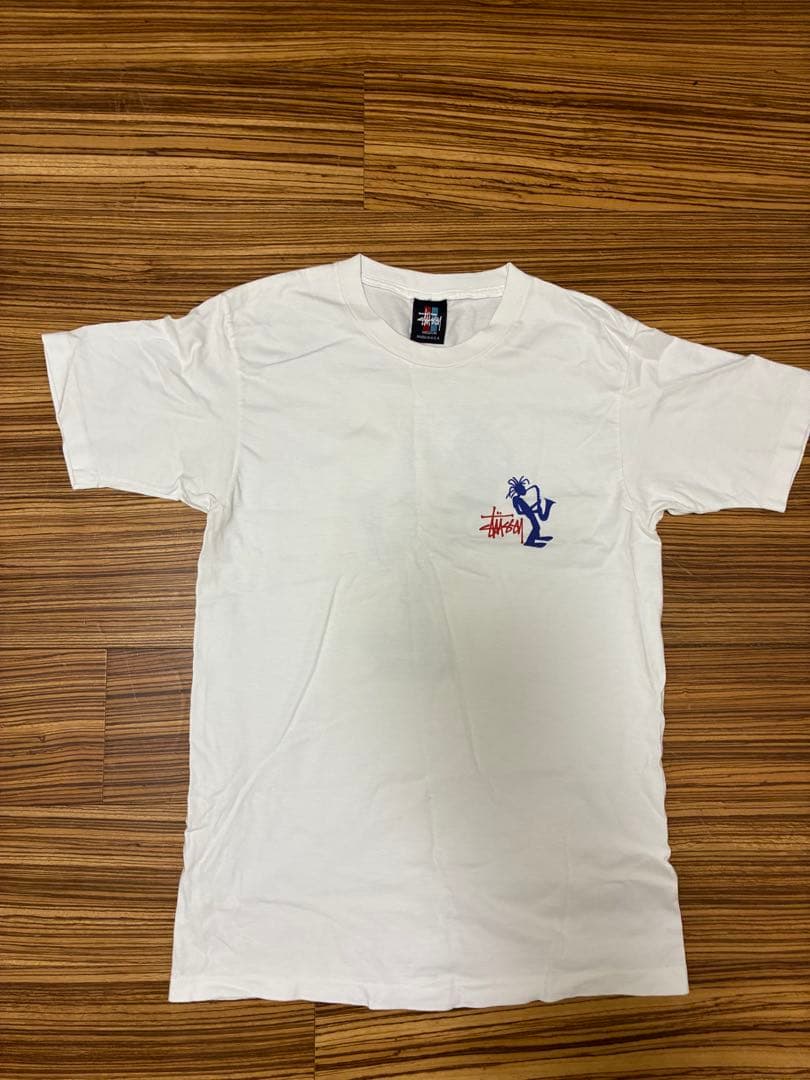 old stussy 90s 紺タグ ジャズマン Tシャツ