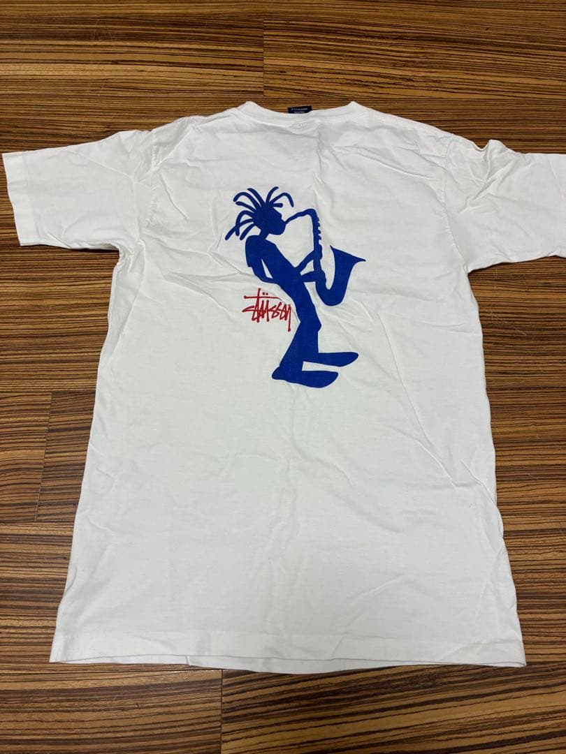 old stussy 90s 紺タグ ジャズマン Tシャツ
