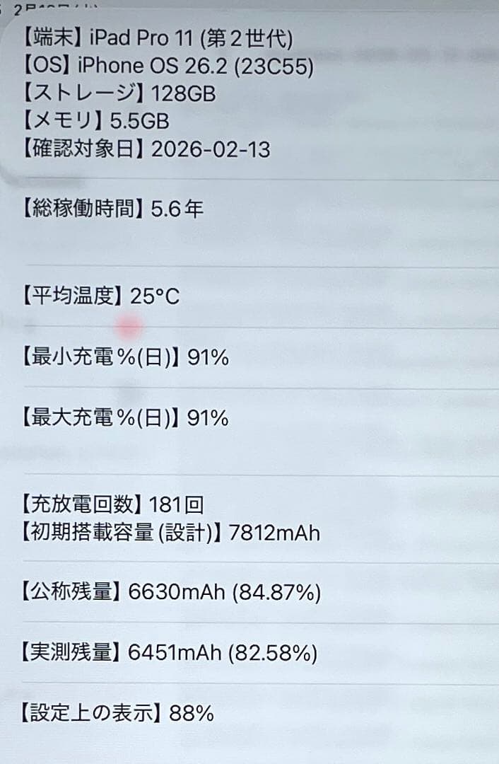 iPad Pro 11インチ　第2世代　シルバー　128GB 超美品　#5