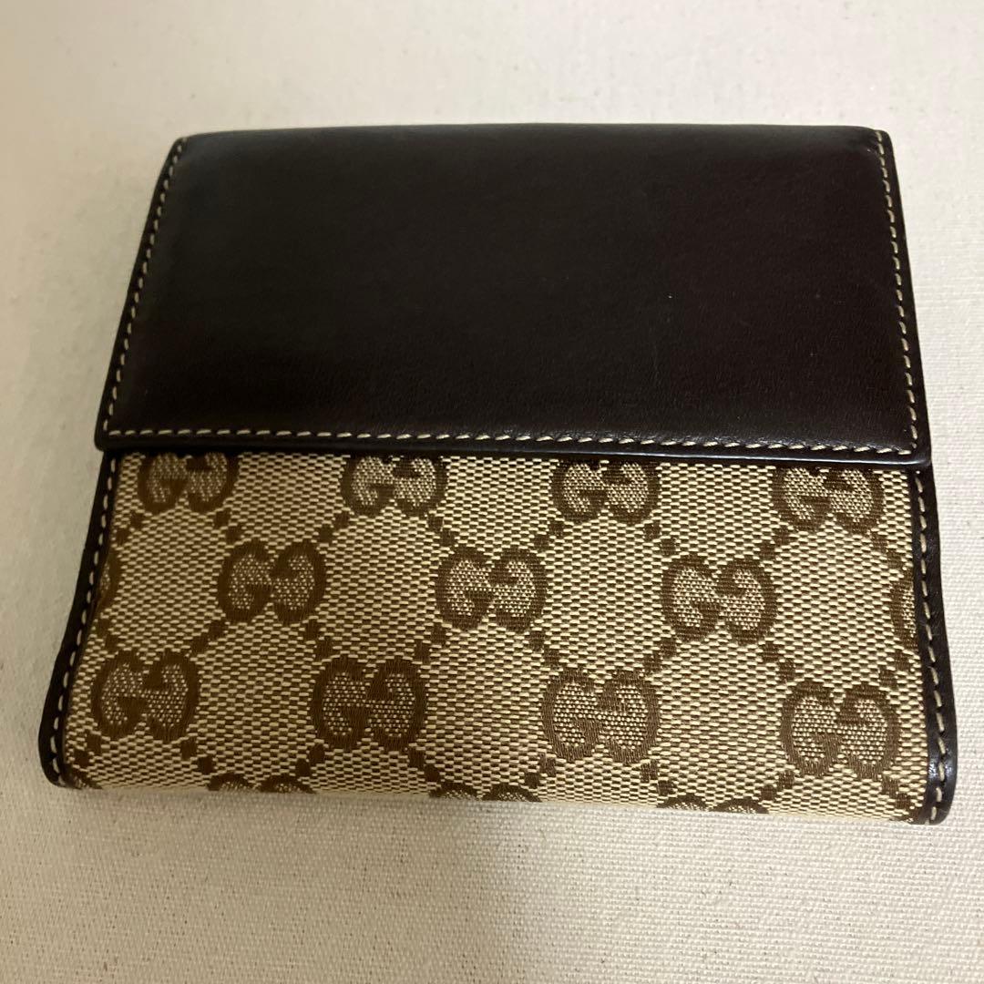 【未使用品・箱付き】GUCCI 二つ折り財布　ハート　GGライン　203549