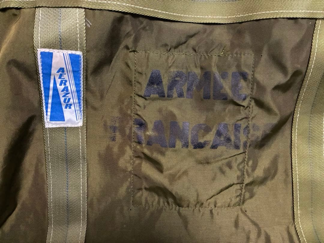 チャレンジ価格　ビンテージ　名作　80s フランス軍パラシュートバッグ