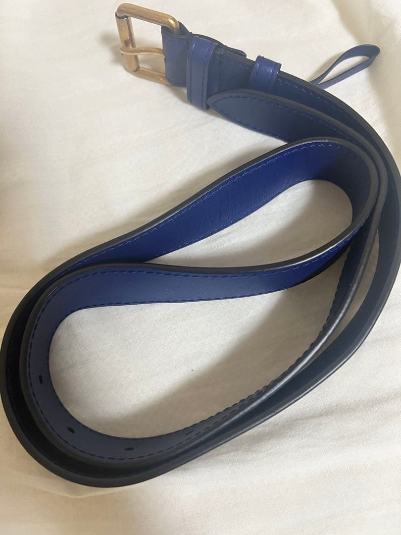 【今週までの出品】GUCCI ブルー キルティング ボディバッグ 正規品