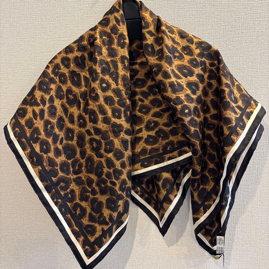 Manipuri ヒョウ柄 スカーフ