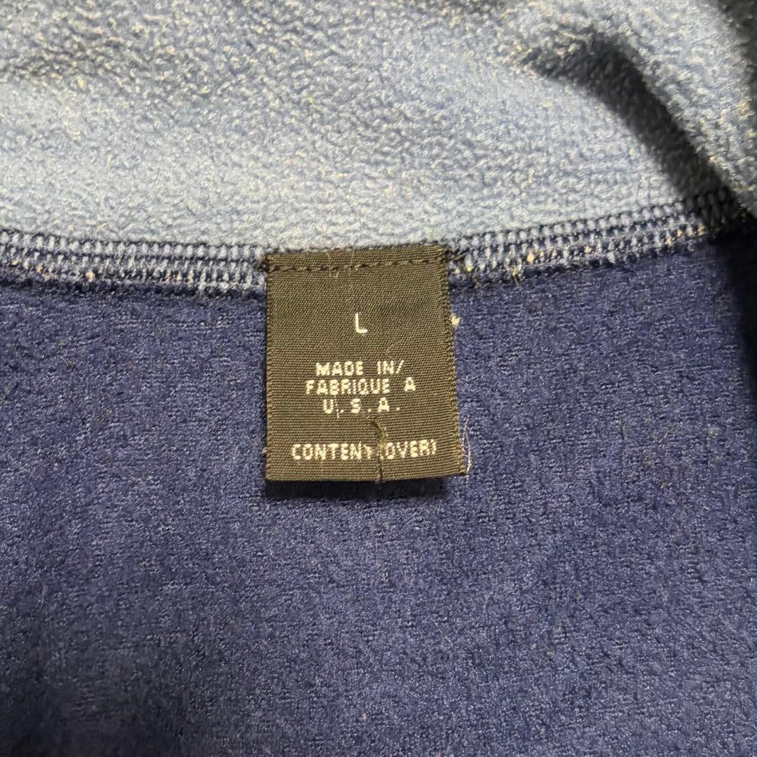 パタゴニア 00年 usa製 フライヤーフリースベスト 刺繍ロゴ 水色 L 青
