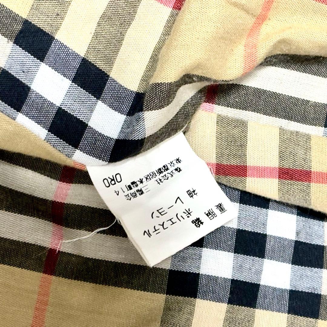 【極美品】バーバリープローサム　ステンカラーコート　カーキ　ノバチェック　XL