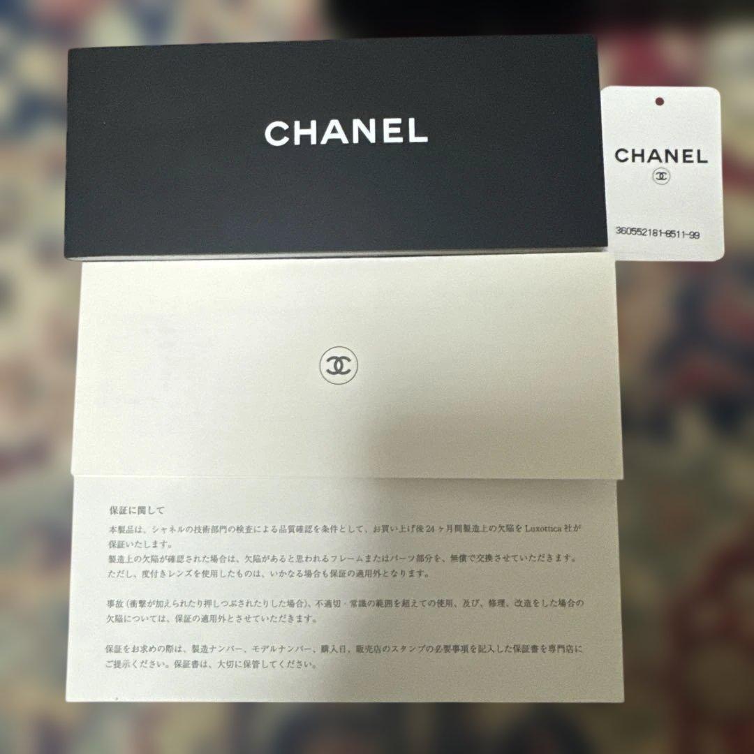 CHANEL カメリア　サングラスピンク　保証カード付き