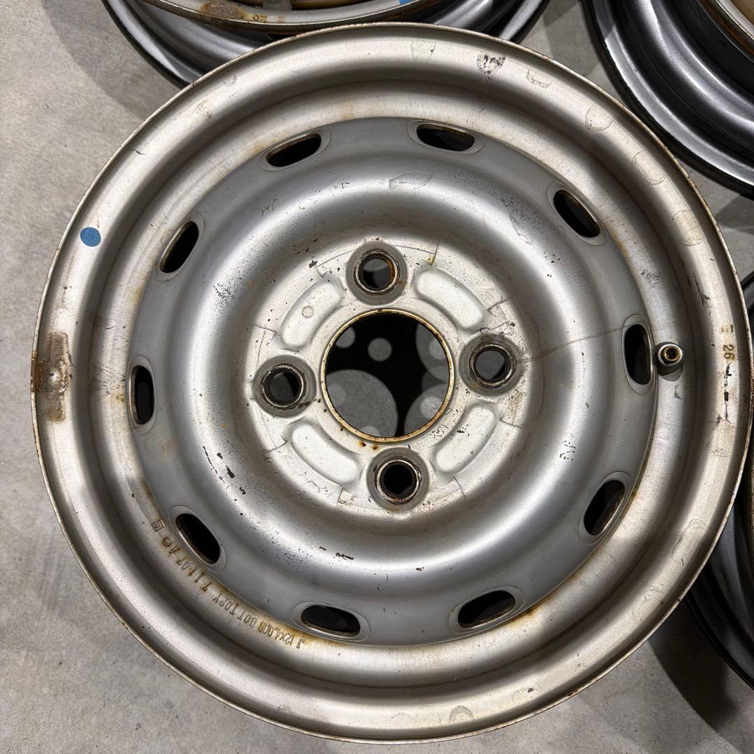 ⭐️最終値下げ⭐️12インチ スチールホイール　サンバー　tt2 4j 鉄チン