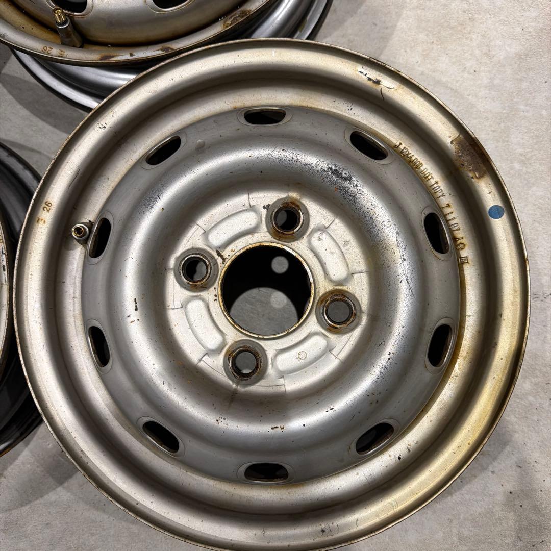 ⭐️最終値下げ⭐️12インチ スチールホイール　サンバー　tt2 4j 鉄チン