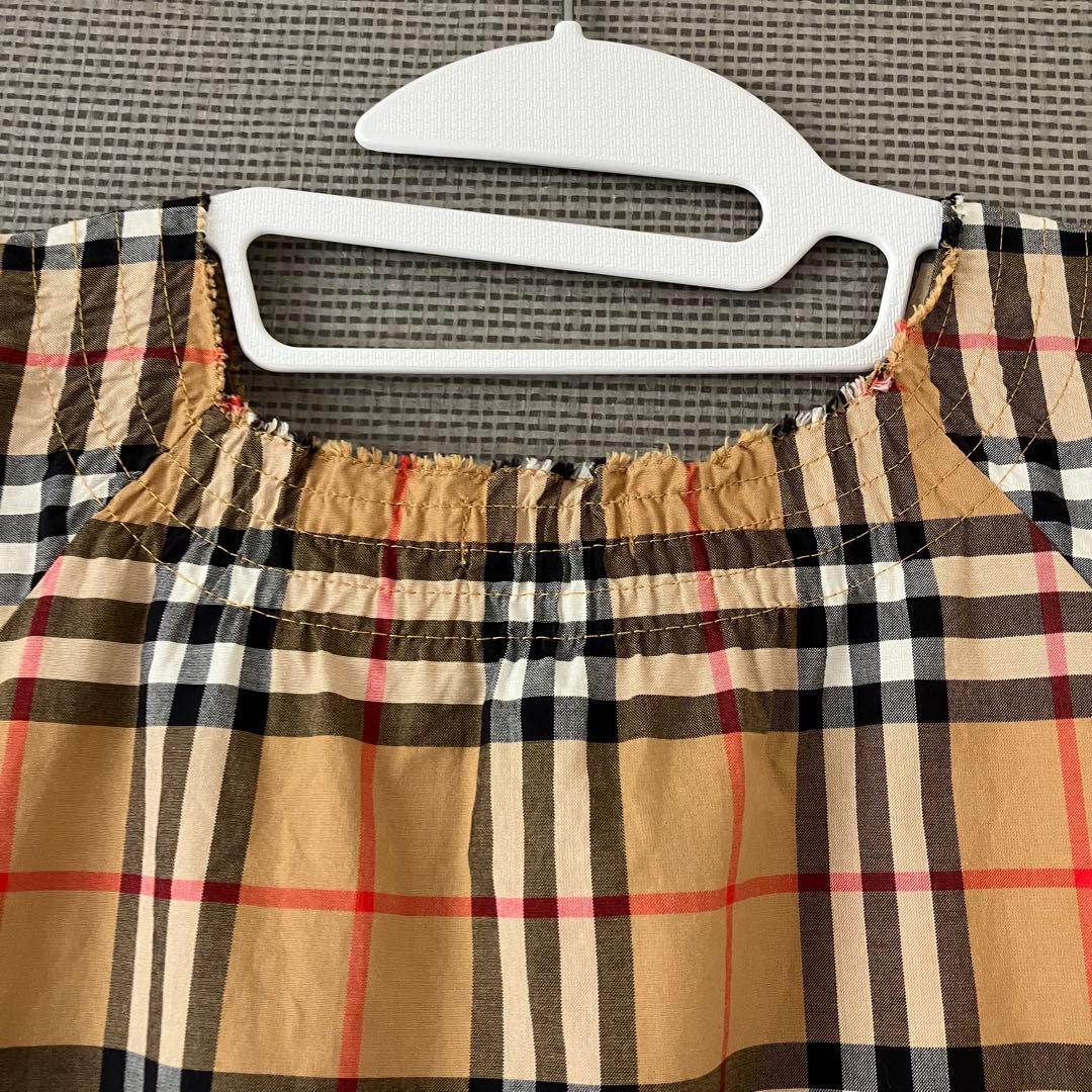 美品　バーバリー　ワンピース　ノバチェック　12M 80㎝