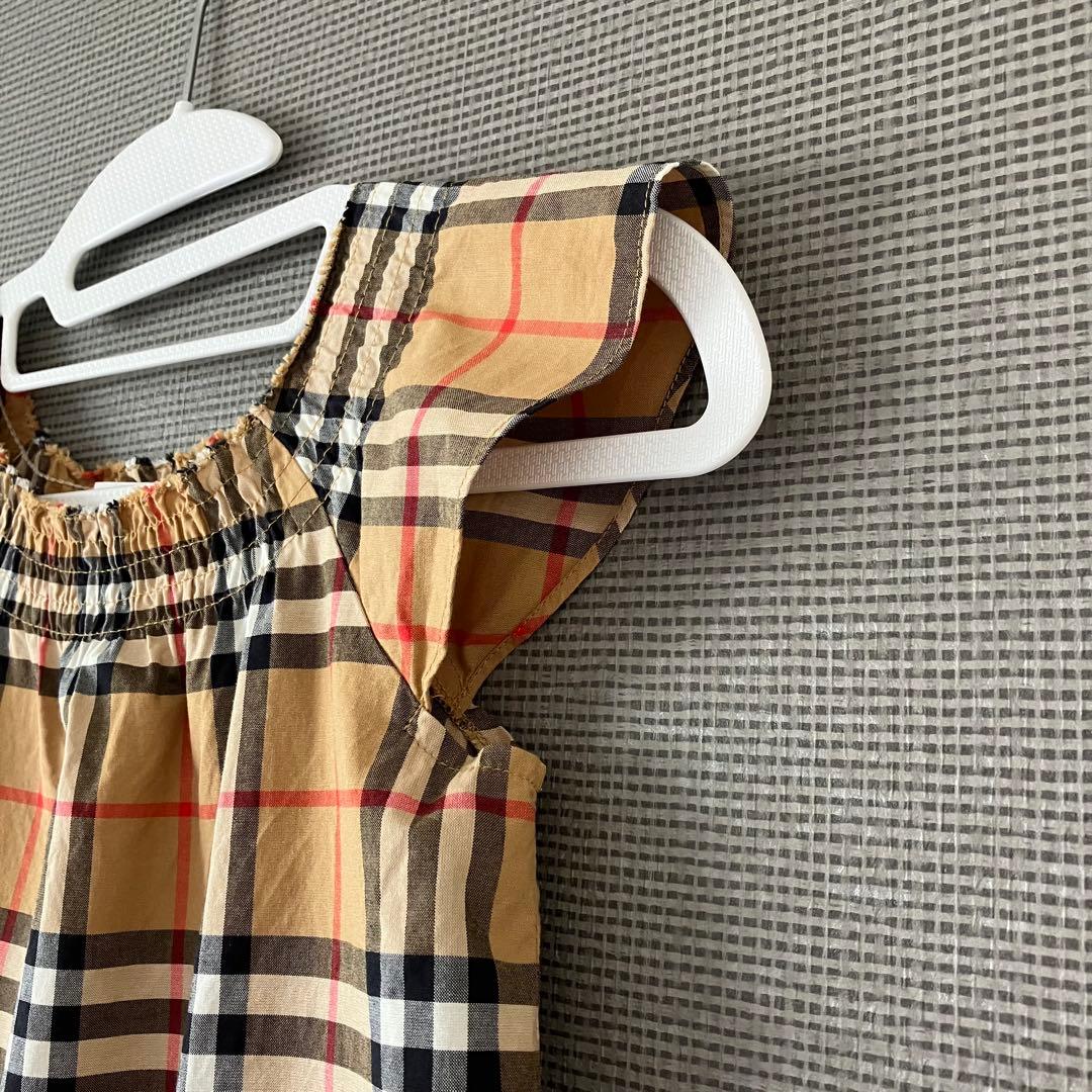 美品　バーバリー　ワンピース　ノバチェック　12M 80㎝