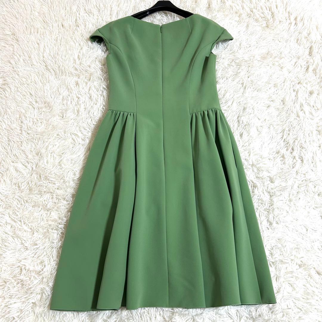 極美品✨ルネ 春に◎サイドタック ワンピース ドレス 36