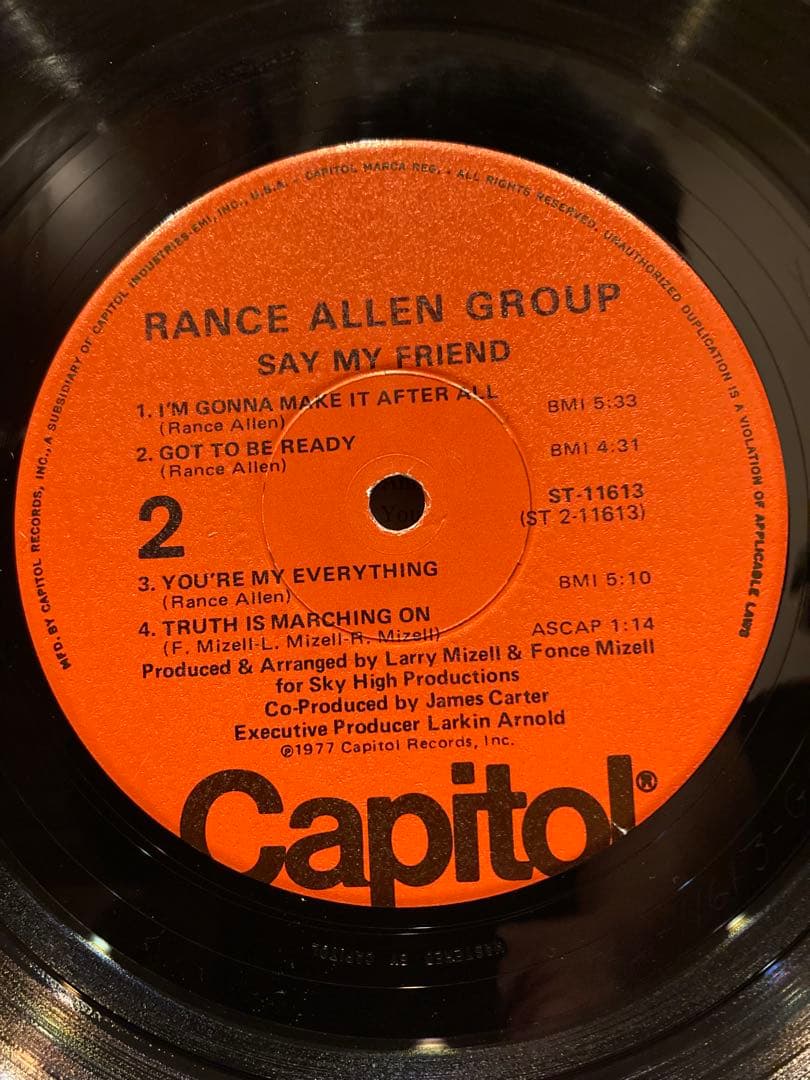 洋楽 Rance Allen Group Say My Friend LP