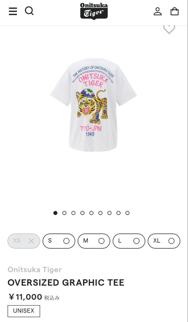 トップス Onitsuka Tiger OVERSIZED GRAPHIC TEE
