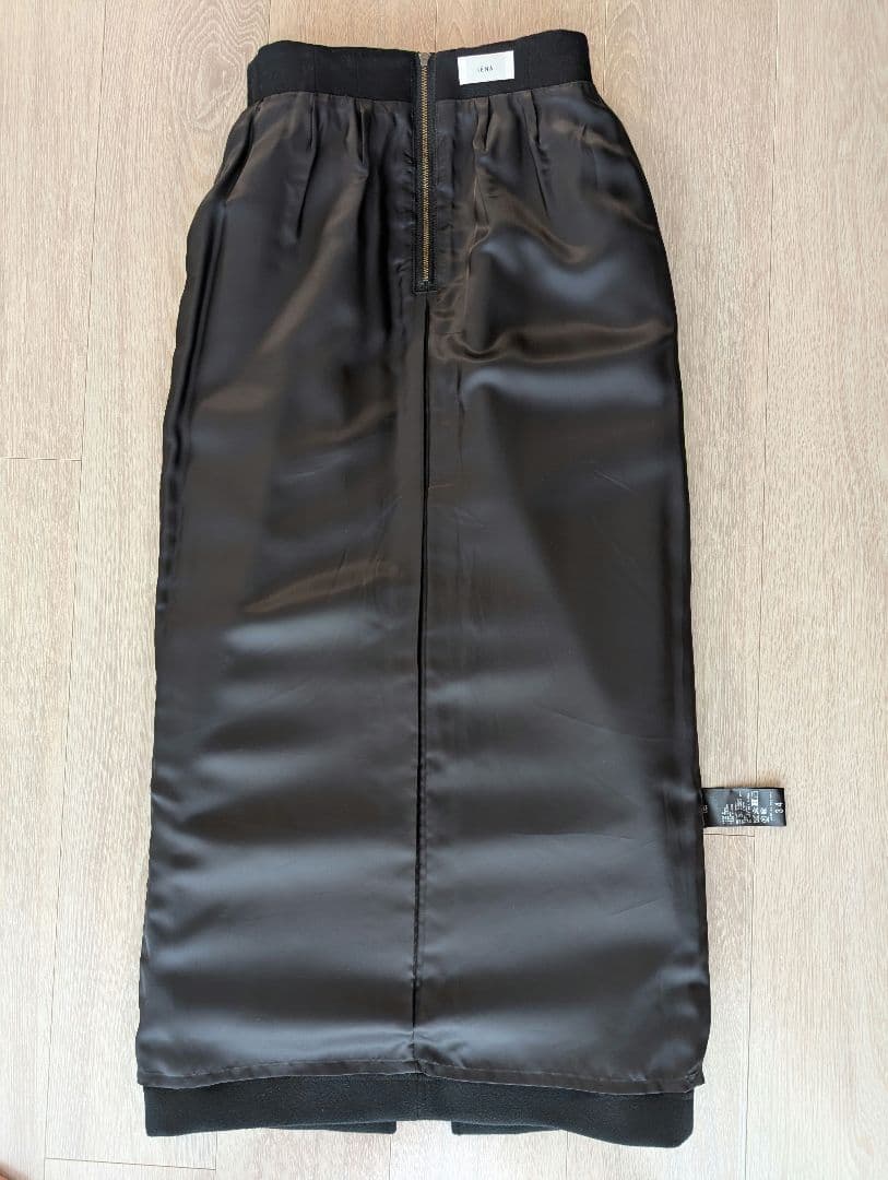 美品【IENA】厚手 ナロースカート ブラック