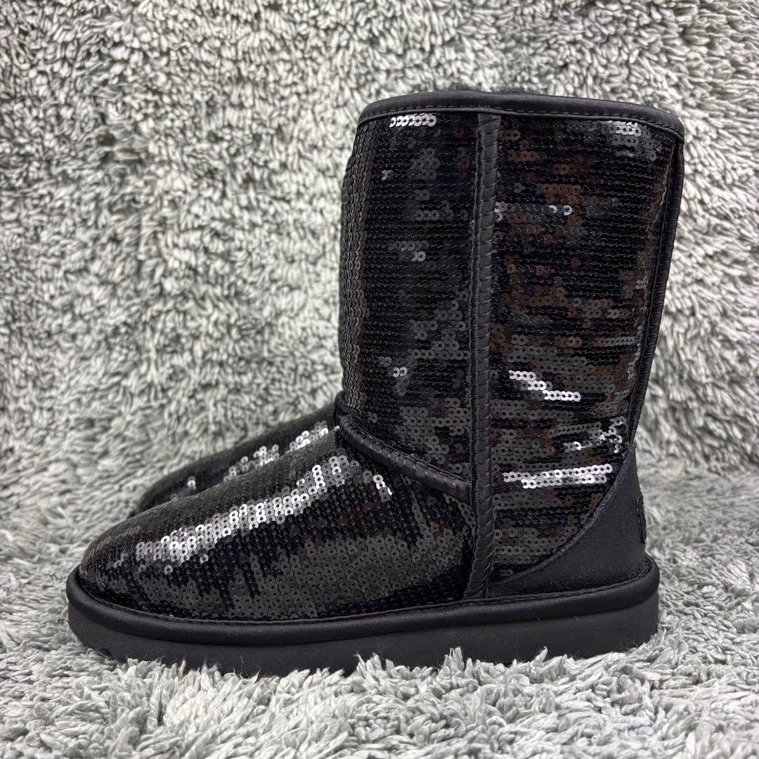 未使用級✨アグ UGG クラシックショートブーツ ミラボール スパンコール