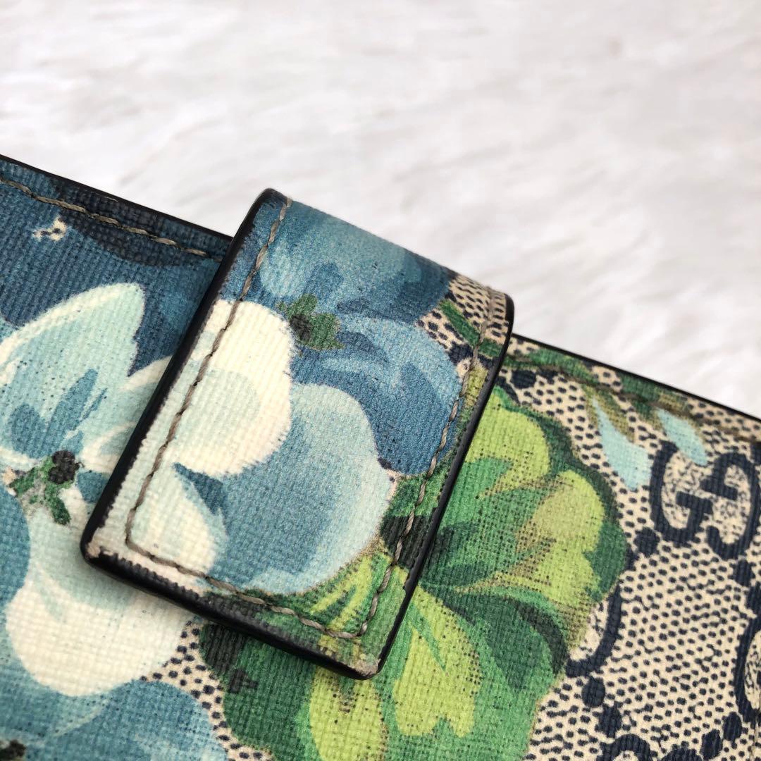 財布 レディース 二つ折り GUCCI グッチ GGブルームス フローラ 花柄