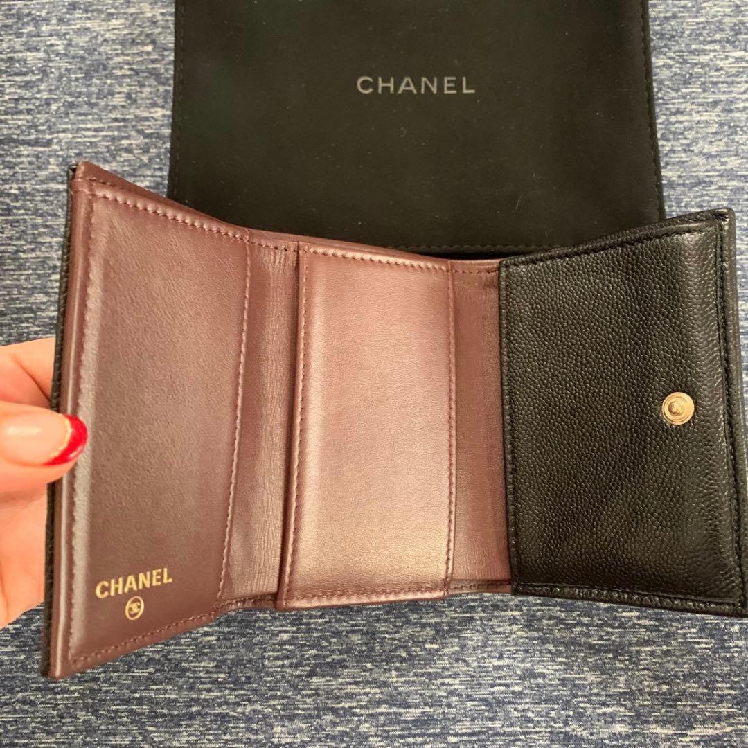 mii様CHANEL シャネル ミニウォレット 三つ折りコンパクトウォレット