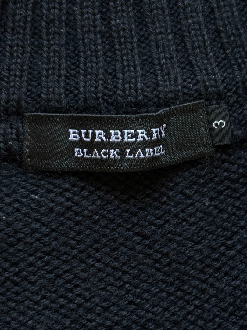 【さ 】BURBERRY BLACK LABEL ネイビージャンパー