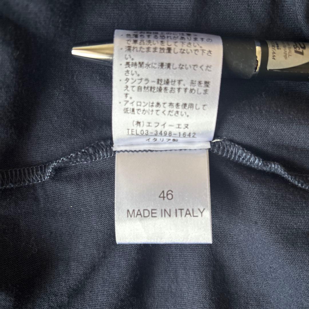 ANTICIPO ネイビー コットン Tシャツ beams 46