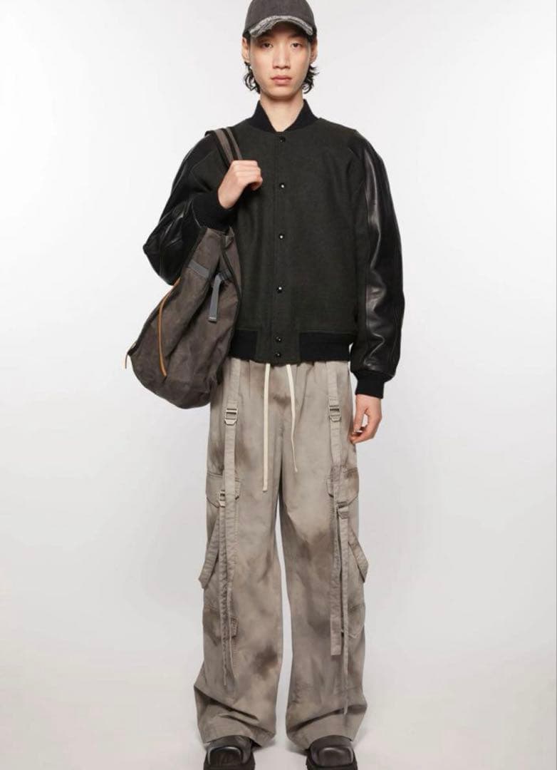 acne studios ウールレザーボンバーブルゾン