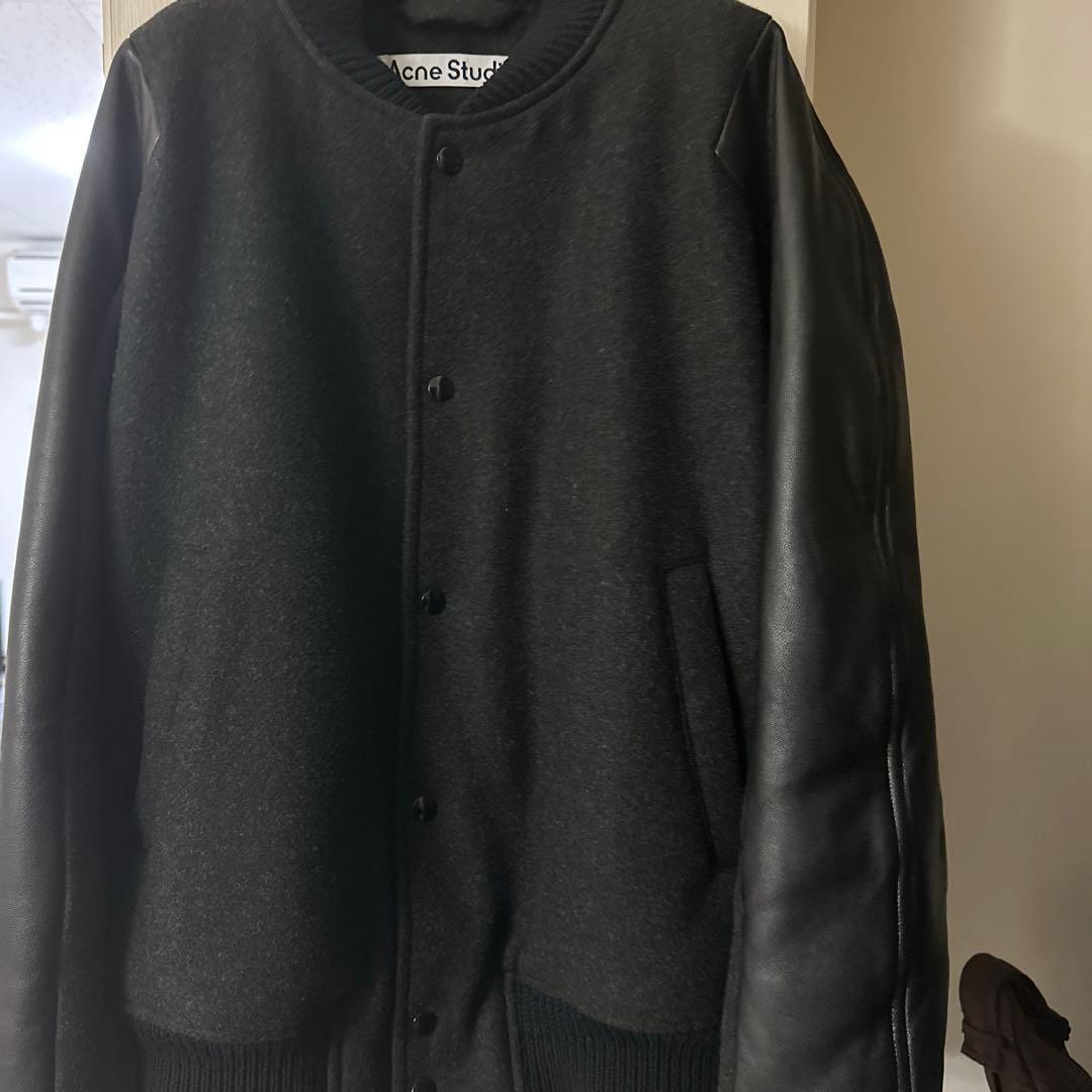 acne studios ウールレザーボンバーブルゾン