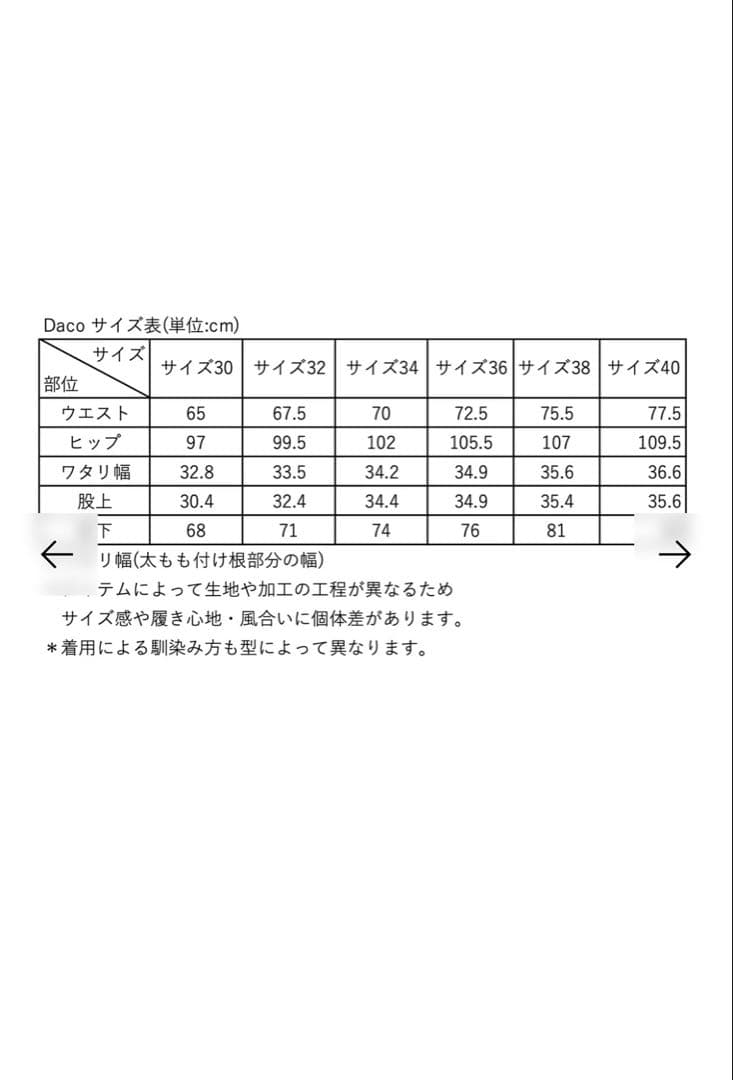 【人気完売】SHISHIKUI Daco インディゴ ピンク スティッチ　34