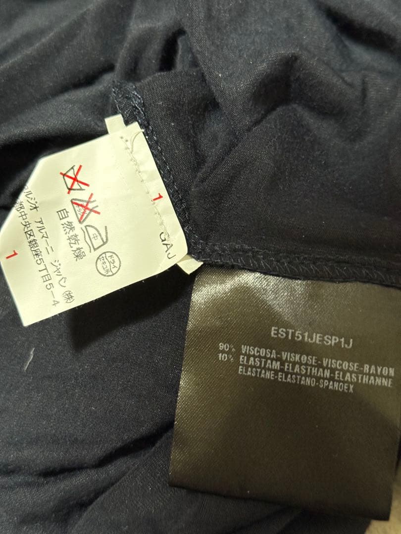 GIORGIO ARMANI アルマーニ ビスコース 筆記体ロゴ Tシャツ 52