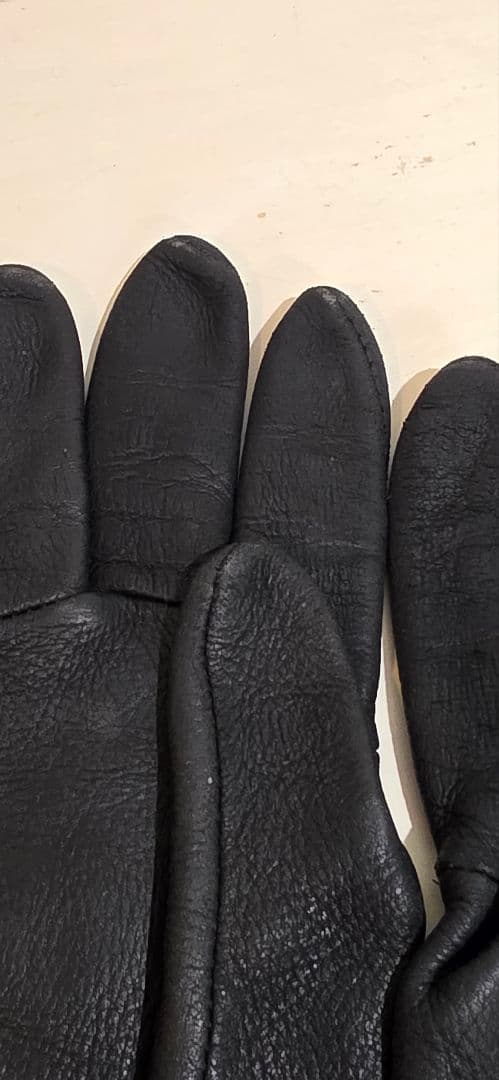 CHROME HEARTS　ブラックレザー手袋 サイズ7インチ