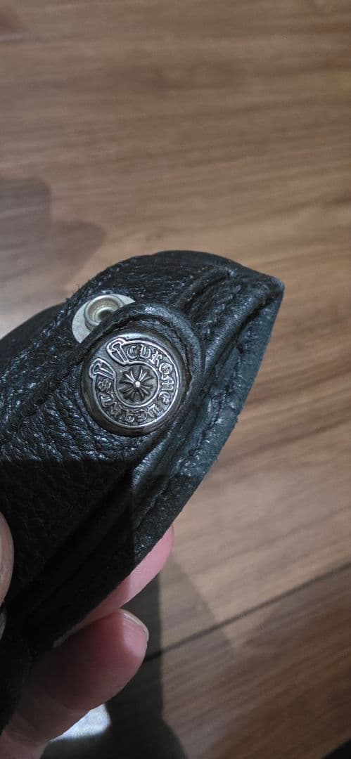 CHROME HEARTS　ブラックレザー手袋 サイズ7インチ