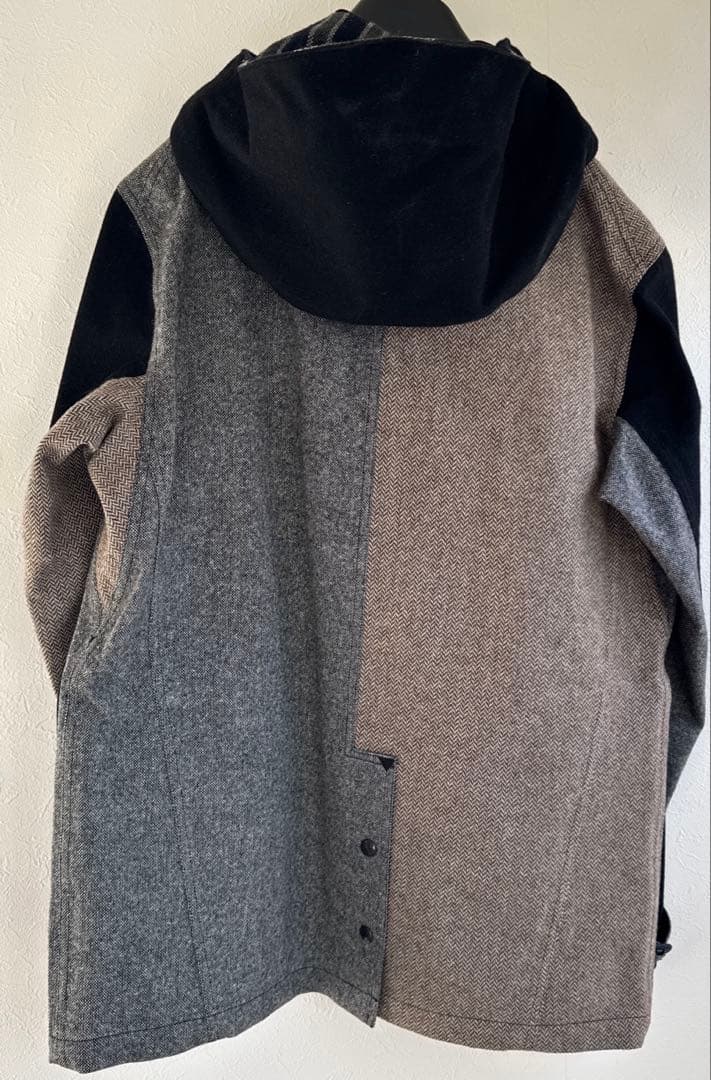 nanamica アシンメトリー GORETEXウールショートコート