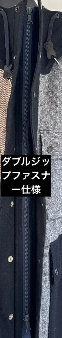 nanamica アシンメトリー GORETEXウールショートコート