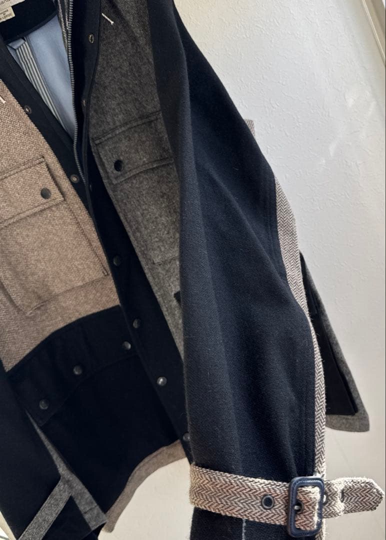 nanamica アシンメトリー GORETEXウールショートコート