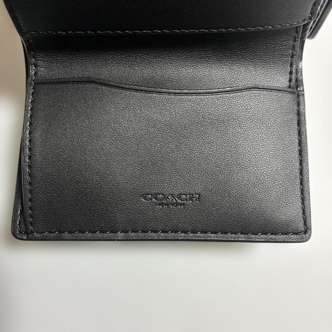 コーチ COACH マイクロウォレット 三つ折り財布 ブラック